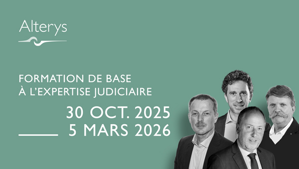 30.10.25 > 5.03.26 / Formation de base à l’expertise judiciaire