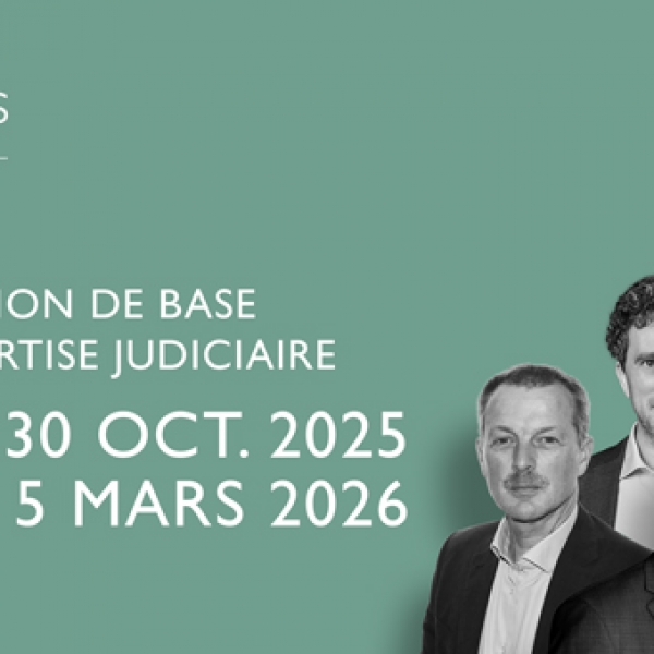 30.10.25 > 5.03.26 / Formation de base à l’expertise judiciaire