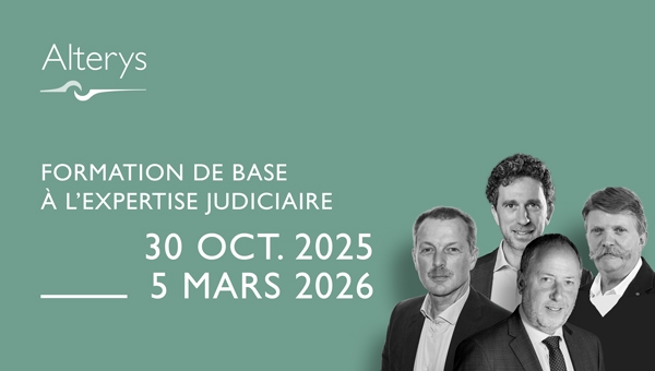 30.10.25 > 5.03.26 / Formation de base à l’expertise judiciaire